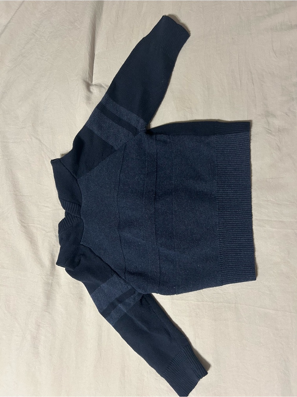 Cat & Jack Kids Navy Hooded Sweater with Stripe Detail